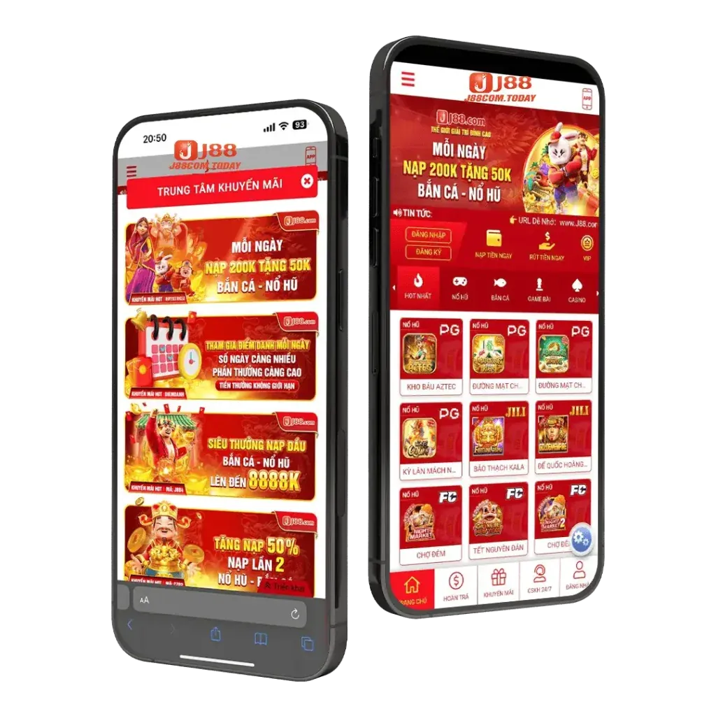 Hình ảnh đa dạng các trò chơi thể thao, casino, bắn cá và nổ hũ trên HM88 iOS